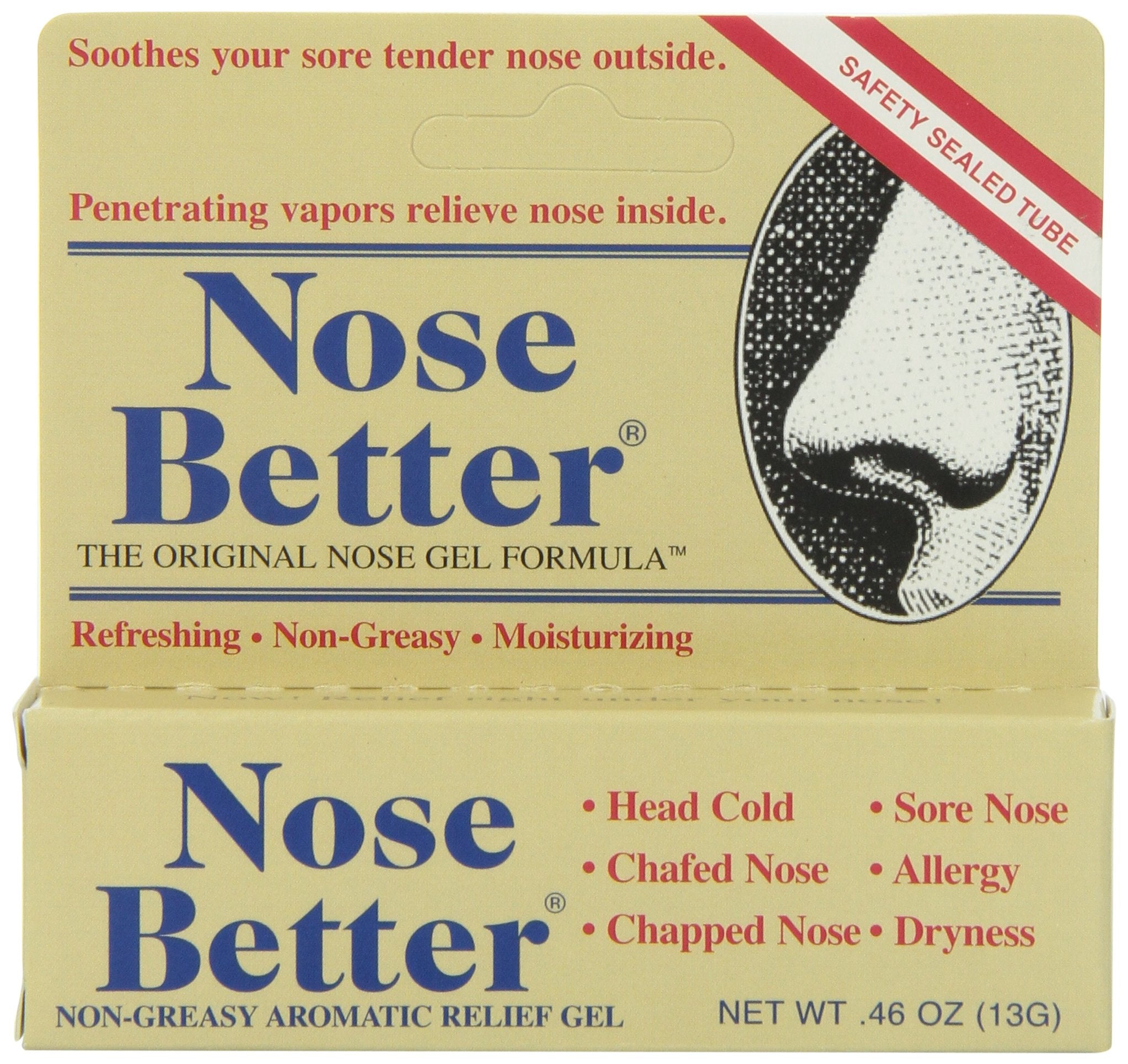 Nose Better Gel – soulagement nasal et fraîcheur autour des narines.