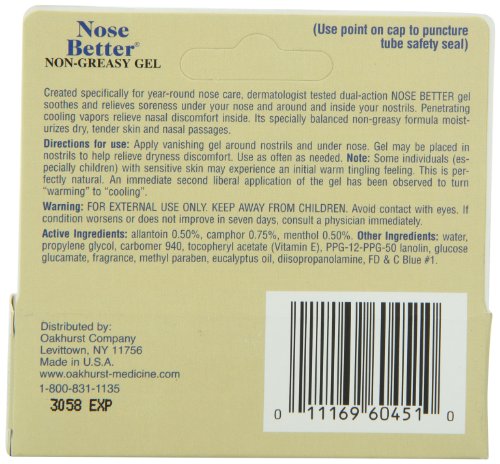 Utilisation Nose Better – gel non gras, peau et passages nasaux confortés.
