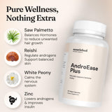 Nourished Natural Health AndroEase Plus zinc pour la micro-nutrition quotidienne.