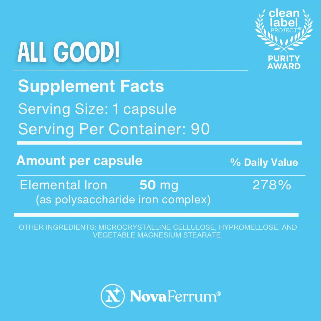 NovaFerrum All Good : forme en capsules facile à avaler au quotidien