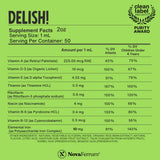 NovaFerrum Delish: goutte dans verre pour dose quotidienne.