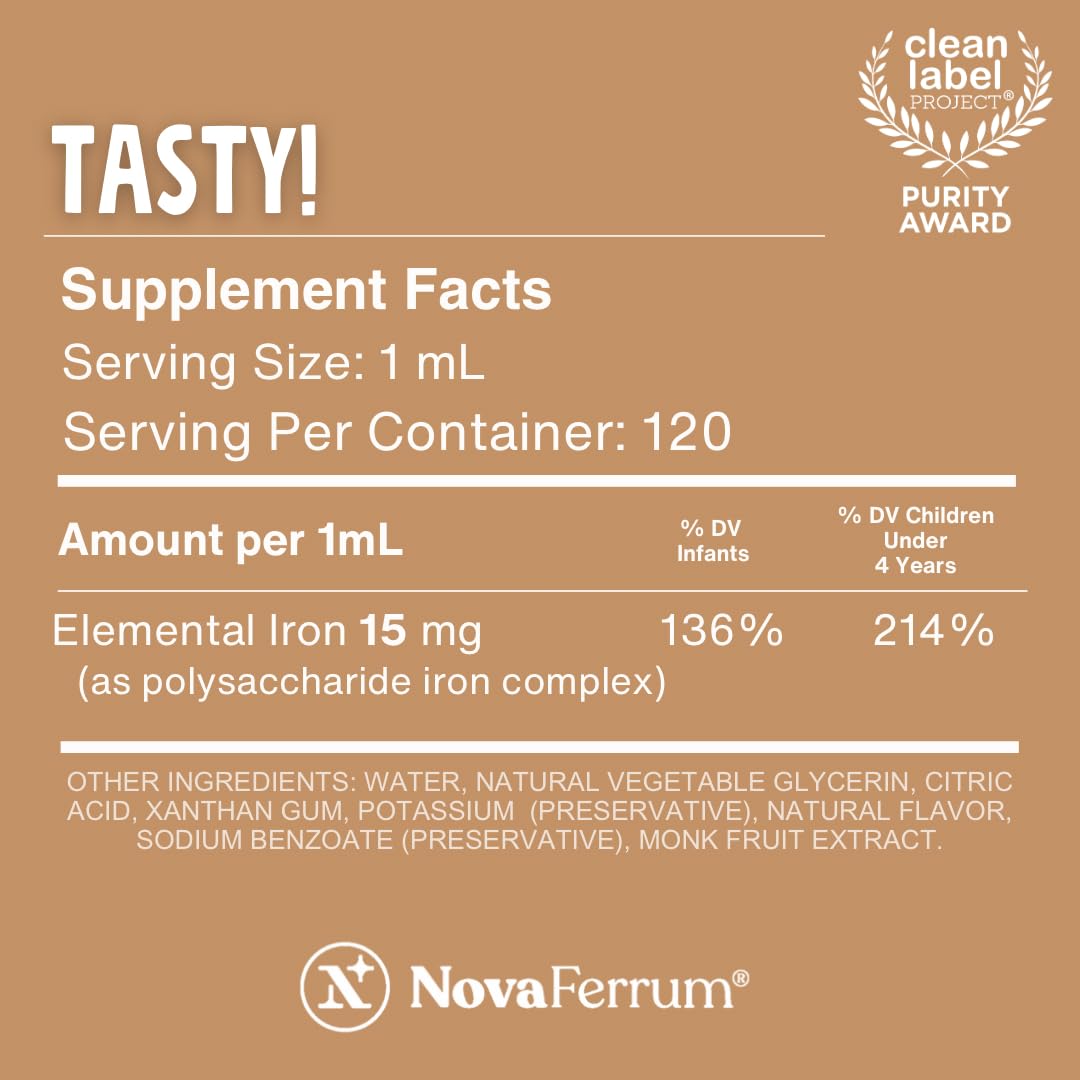 NovaFerrum Tasty, enfant dégustant le goût chocolat, plaisir sans arrière-goût métallique.