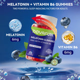 Gomme Novafun Mélatonine dans la main, usage nocturne pratique