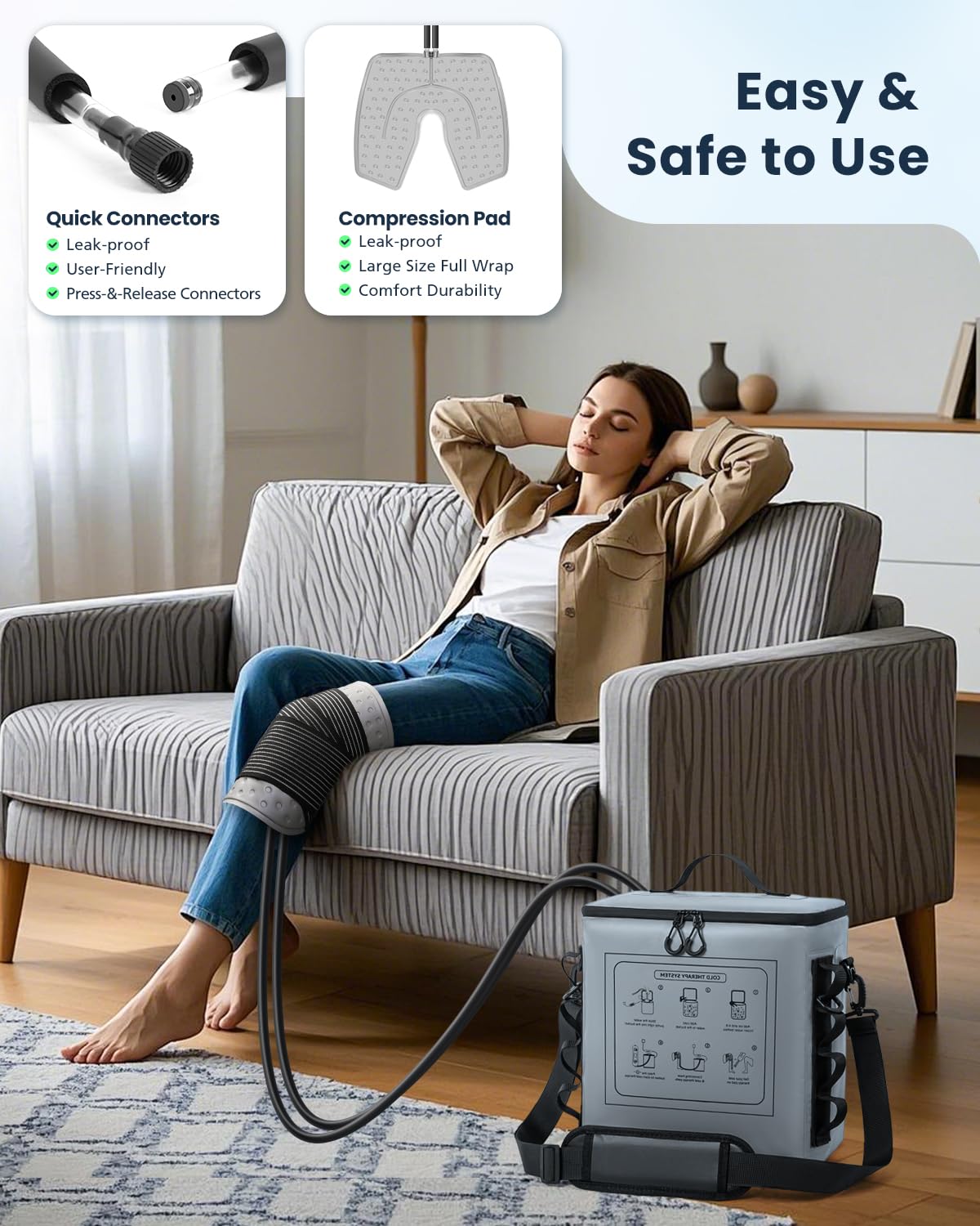 NOVARHOME seau isolé, capacité de 19 quarts pour longues sessions
