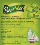 NOVARTIS Benefiber, poudre sans gout clair, se mélange sans altérer votre boisson.
