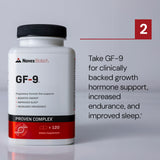 GF-9 Black Label – boite ouverte montre l'accès facile au complément.