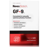 Novex Biotech GF-9 – bouteille fermée, énergie durable et soutien potentiel.