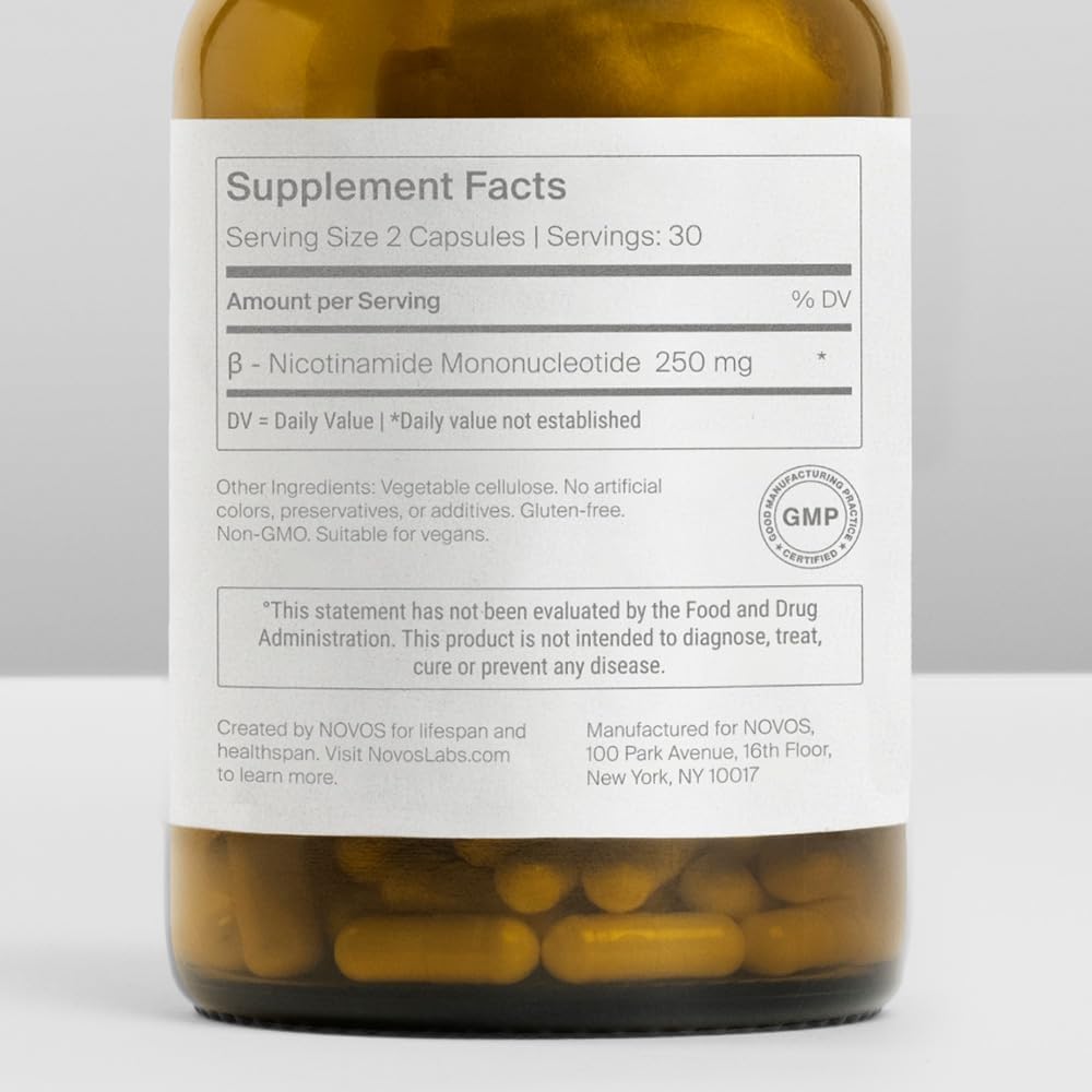 Novos Boost NMN — Capsules matin: simplicite d'inclusion dans le petit-dejeuner.