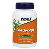 NOW Foods Cordyceps 750 mg — Gélules végétales, prise pratique pour le quotidien.