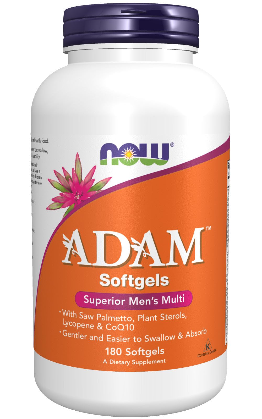 NOW Foods ADAM supérieur multi – bouteille softgels facile à avaler pour hommes actifs