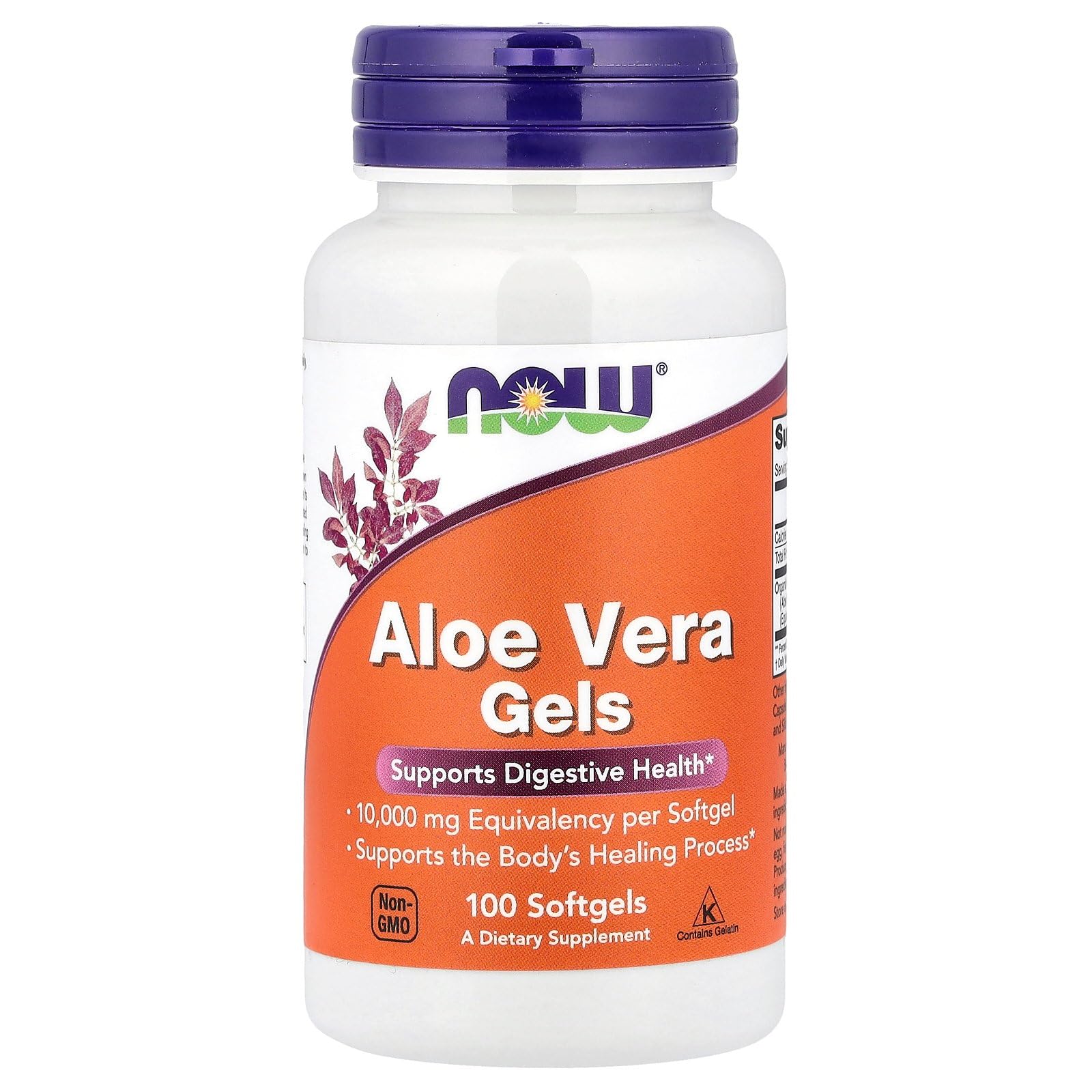 NOW Foods Aloe Vera gélules douces, soutien digestif et routine quotidienne.