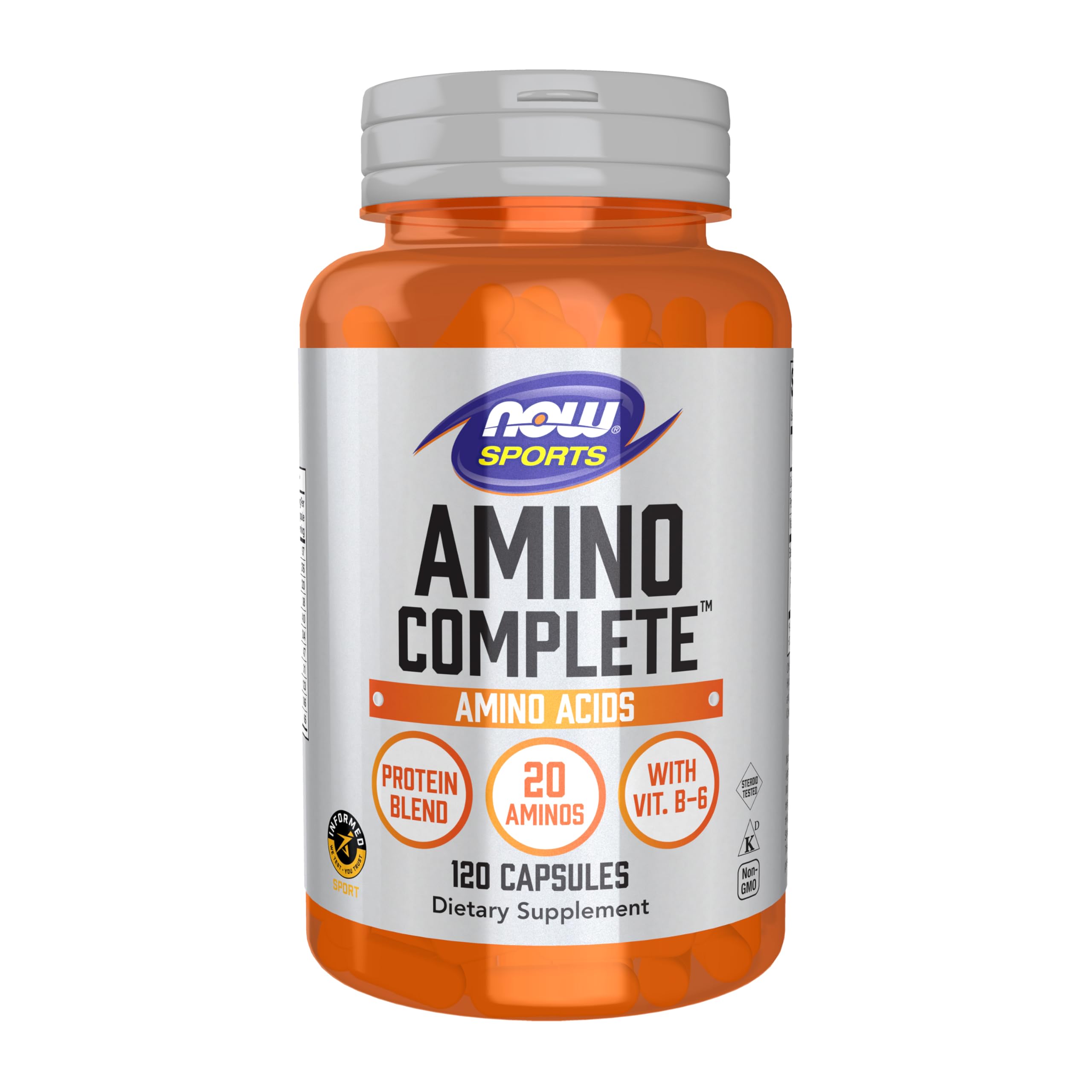 NOW Foods Amino Complete - bouteille: soutien pratique à la récupération musculaire.