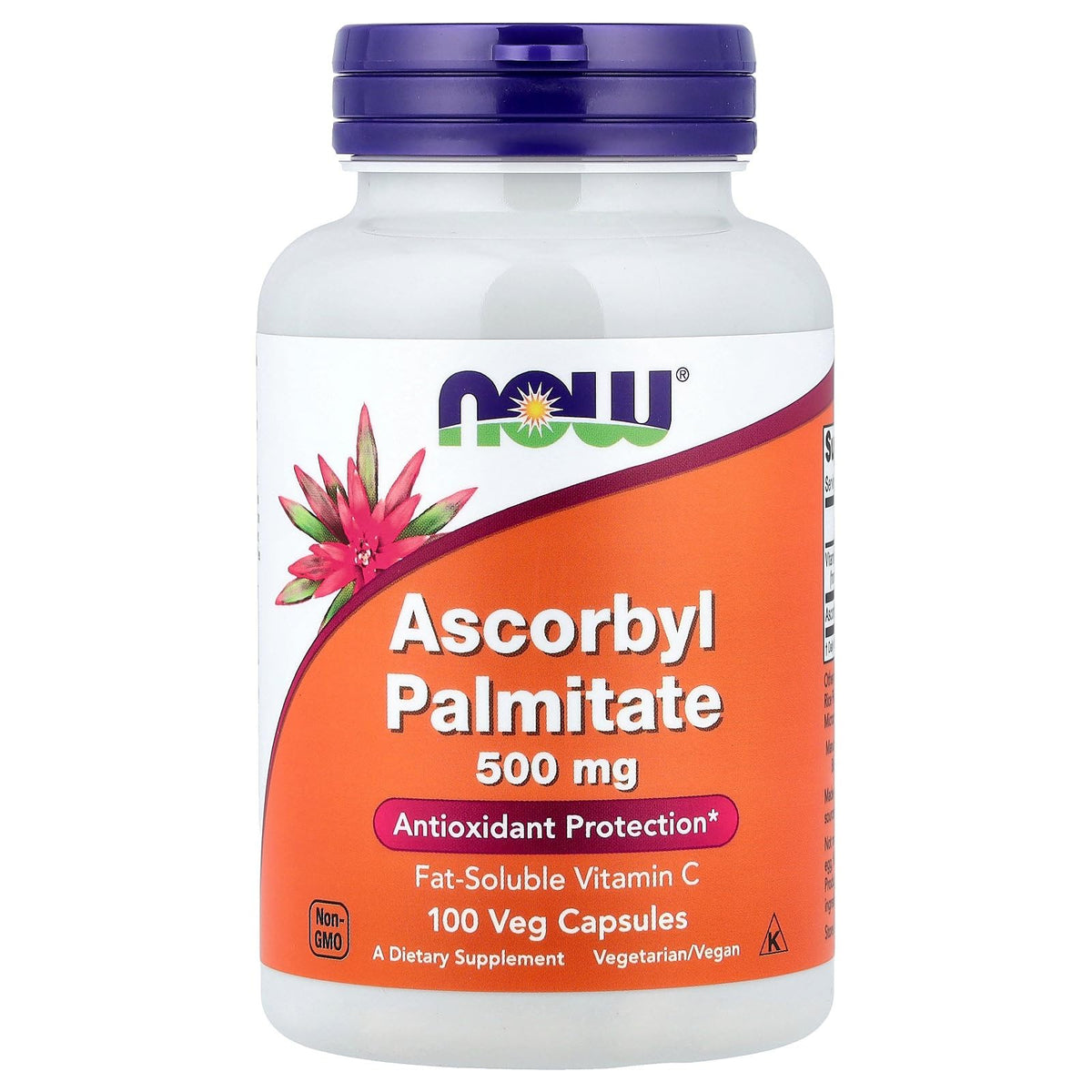 NOW Foods Ascorbyl Palmitate 500 mg – bouteille, vitamine liposoluble prête à l'emploi pour la routine quotidienne