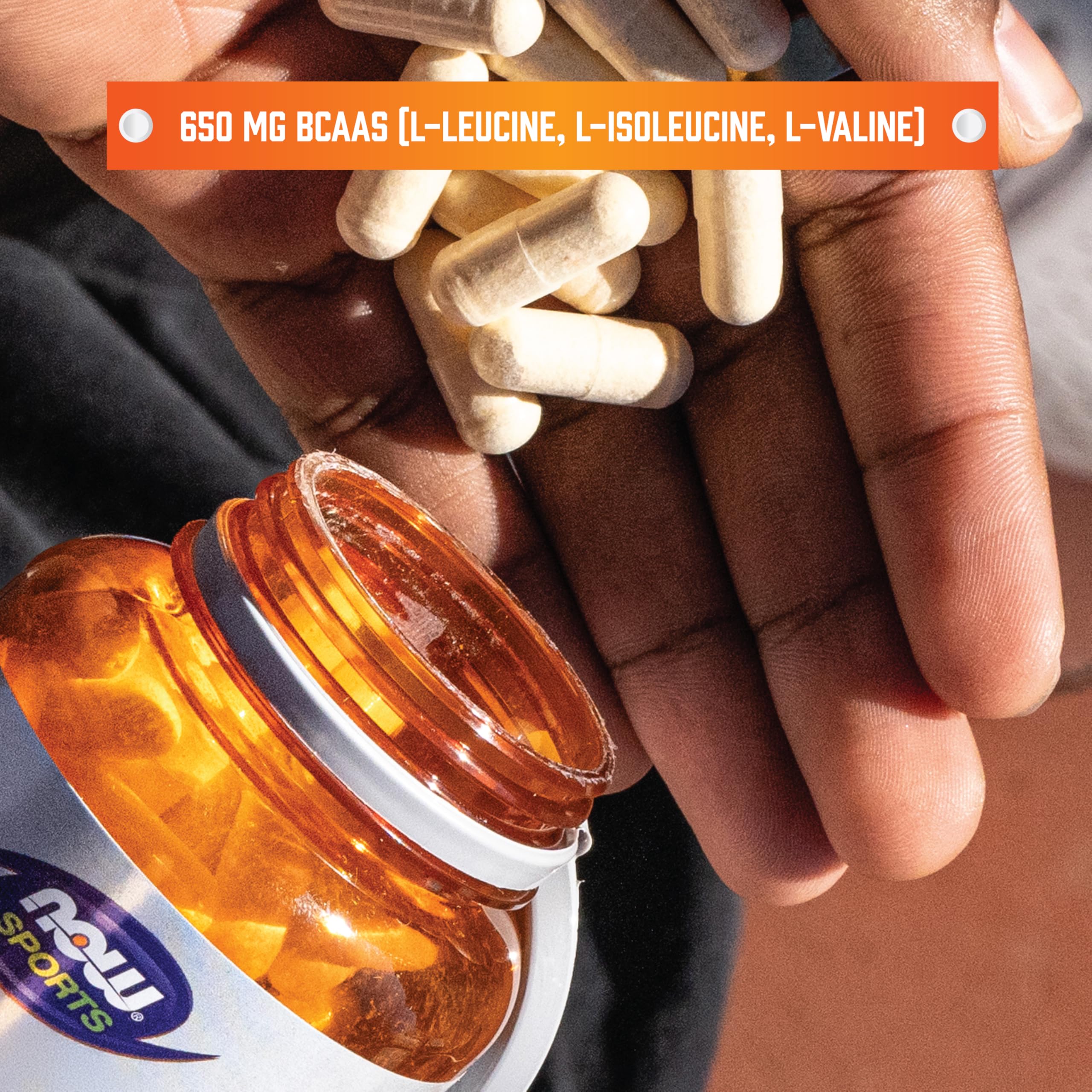 L'étiquette NOW Foods BCAAs met en avant la pureté et la fiabilité.