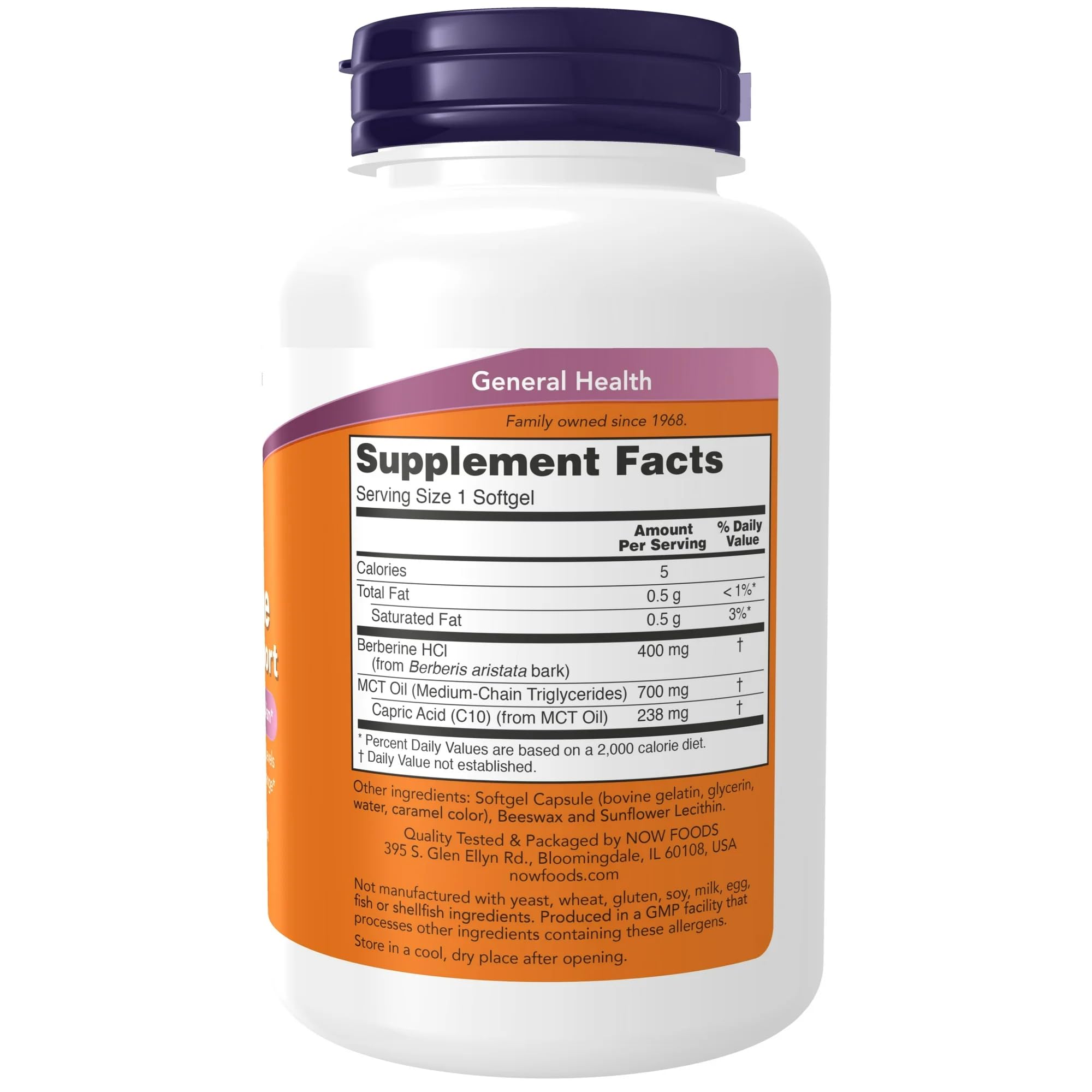 Berberine et acide caprique C10 favorisent l’absorption dans l’huile MCT.