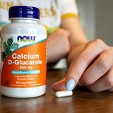 NOW Foods Calcium D-Glucarate – couleur naturelle pouvant varier selon le lot
