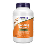 NOW Foods Candida Support – bouteille et capsules, soutien potentiel à l'équilibre intestinal.