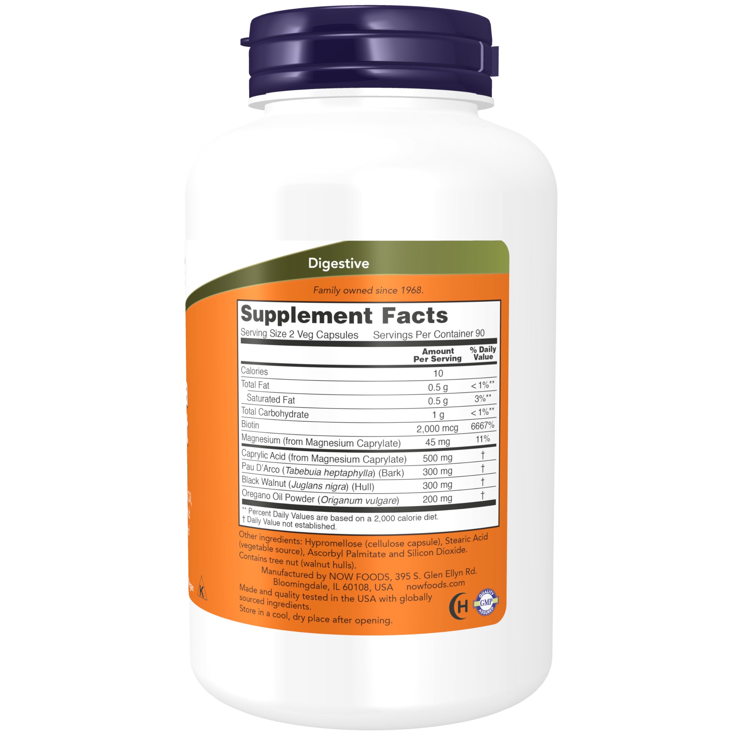 NOW Foods Candida Support huile-d-origan image, extrait naturel pour l'équilibre intestinal