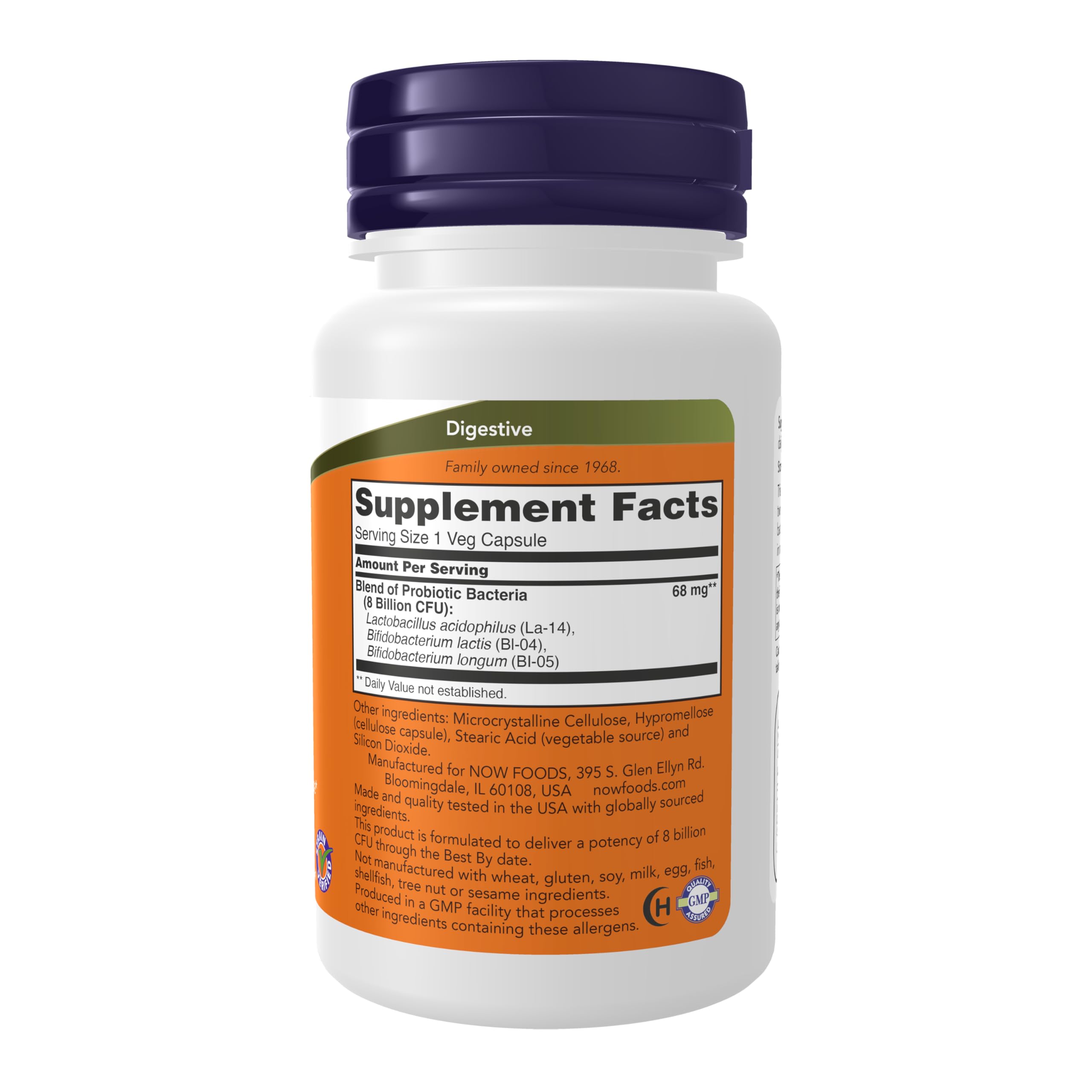 NOW Foods capsules-probiotiques-8-milliards apport potentiel pour la flore intestinale