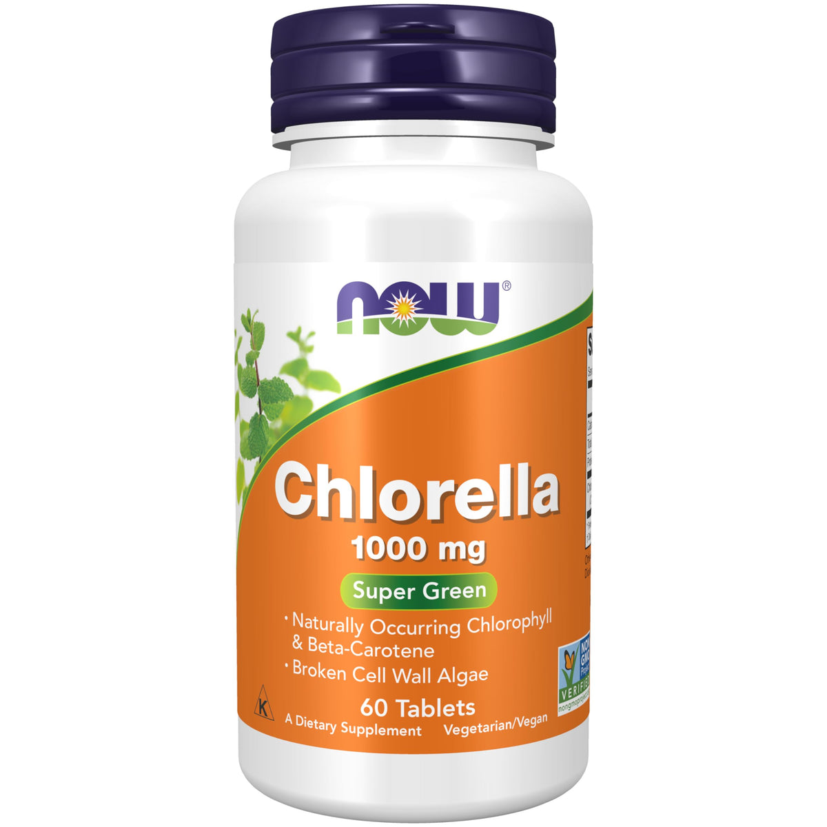 NOW Foods Chlorella, tablettes 1000 mg en emballage pratique pour la routine quotidienne