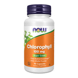NOW Foods Chlorophyll – bouteille de gélules vertes pour un mode de vie sain