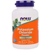 NOW Foods chlorure de potassium en poudre, flacon double, substitut de sel pratique pour cuisine légère et saine.