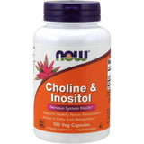 NOW Foods Choline et Inositol - emballage américain et fabrication par une entreprise familiale