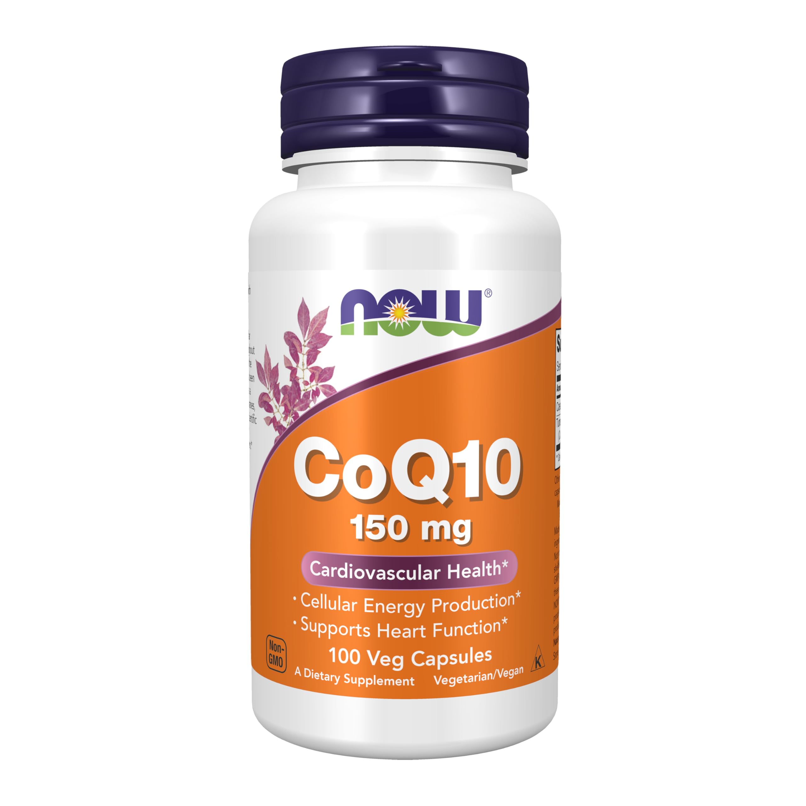 NOW Foods CoQ10: Bouteille 150 mg, soutien potentiel à l'énergie cellulaire.