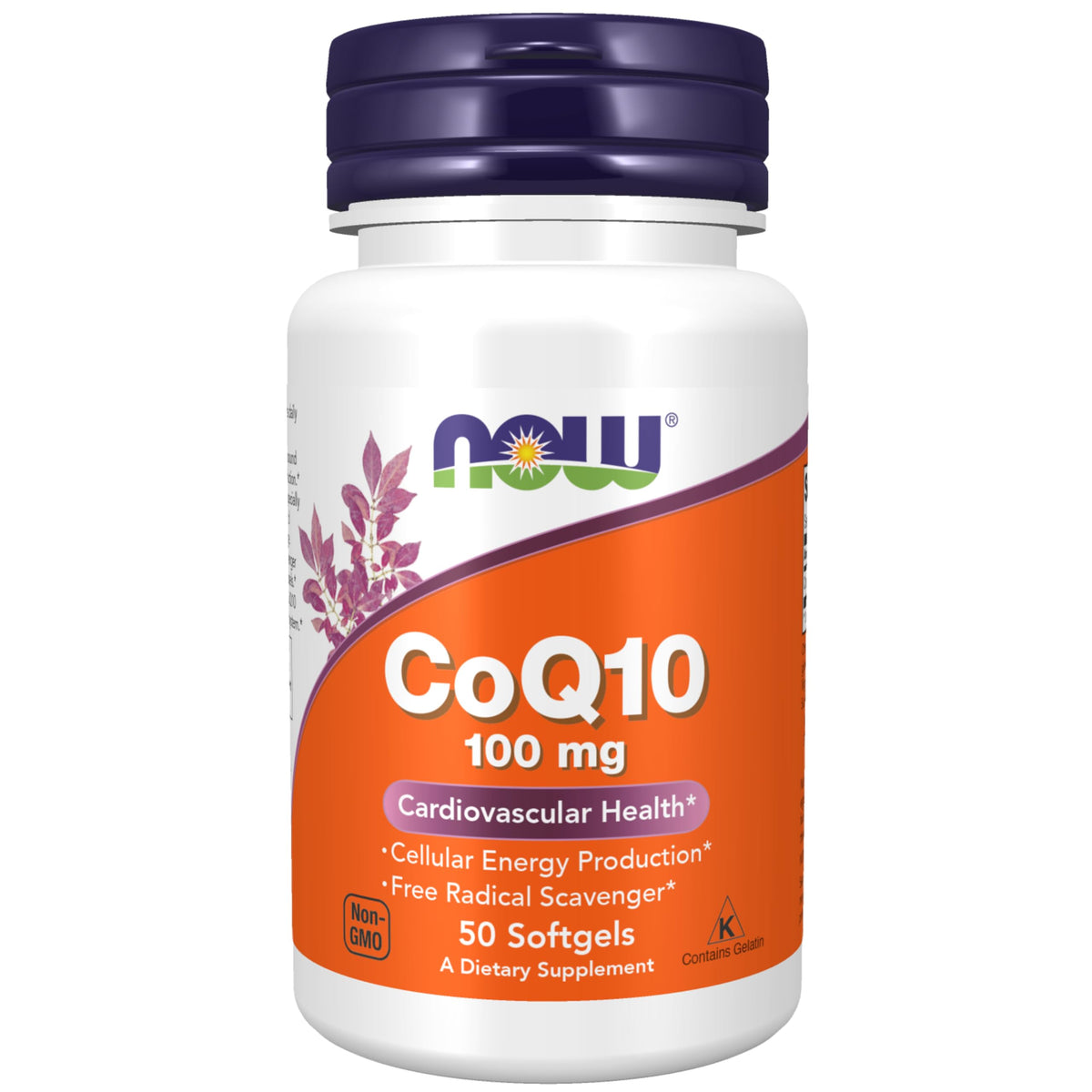 NOW Foods CoQ10 – Bouteille de 50 gélules, énergie cellulaire potentielle.