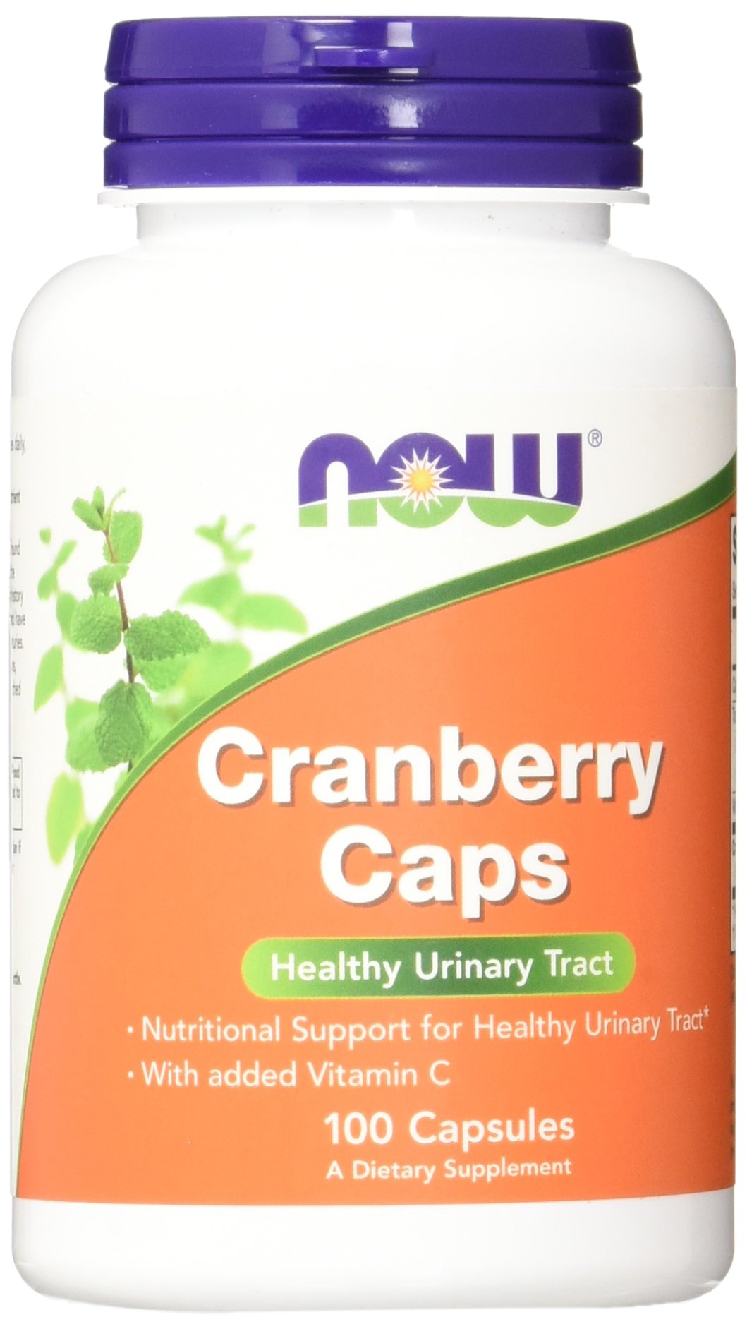 NOW Foods Cranberry Caps - Bouteille de gélules véganes pour le soutien des voies urinaires.