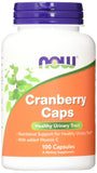 NOW Foods Cranberry Caps - Bouteille de gélules véganes pour le soutien des voies urinaires.