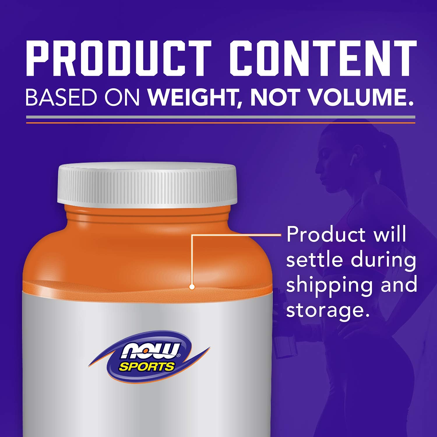NOW Foods Créatine Monohydrate, étiquette GMP assurant des contrôles qualité rigoureux.