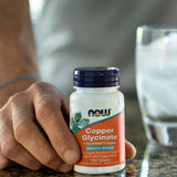 NOW Foods Cuivre Glycinate – certifications GMP et ISO garantissant la traçabilité