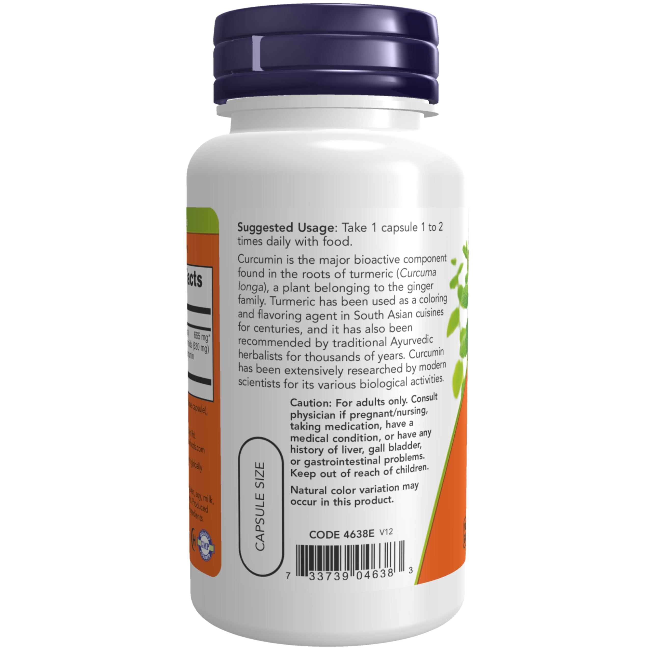 NOW Foods Curcumine Ext 95% – capsules, faciles à avaler dans votre routine.