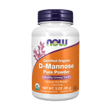 NOW Foods D-Mannose poudre dans bouteille, pratique pour soutenir l'hygiène urinaire au quotidien.
