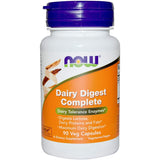 NOW Foods Dairy Digest Complete – bouteille prête à l’emploi pour digérer les produits laitiers