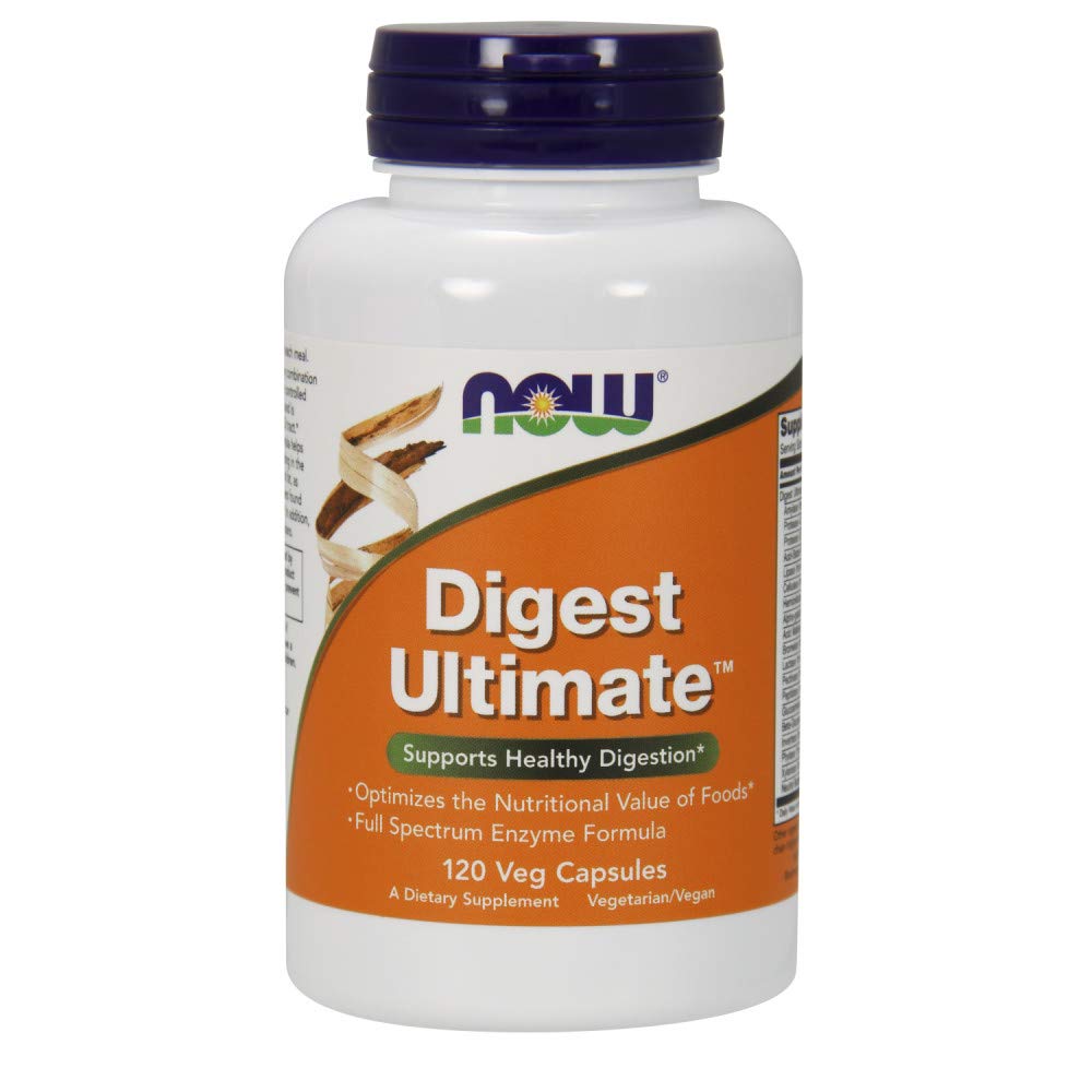 NOW Foods Digest Ultimate – gélules végétales faciles à avaler pour une digestion quotidienne.