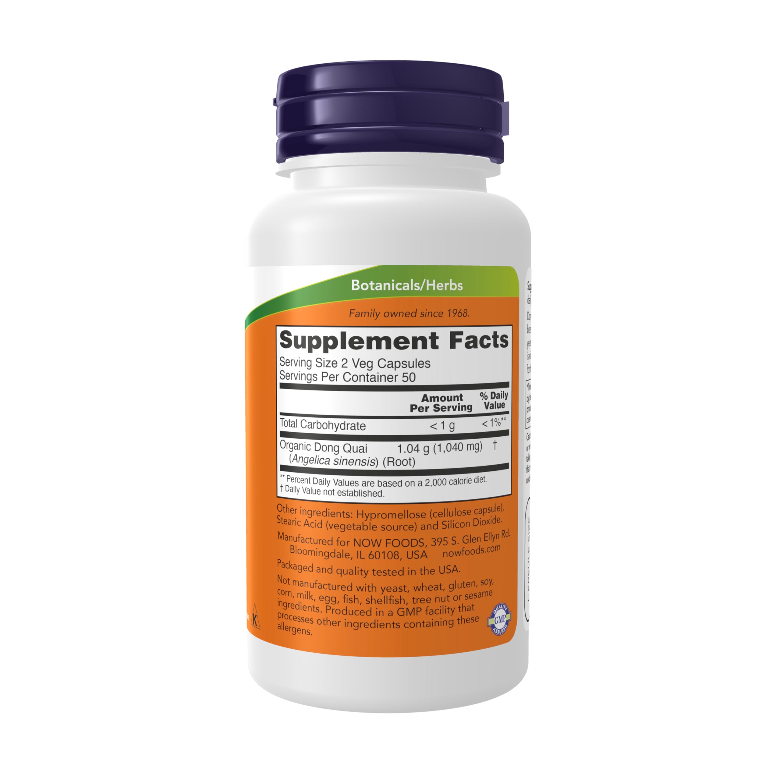 NOW Foods Dong Quai, emballage pack 2x100, solution pratique pour votre routine.