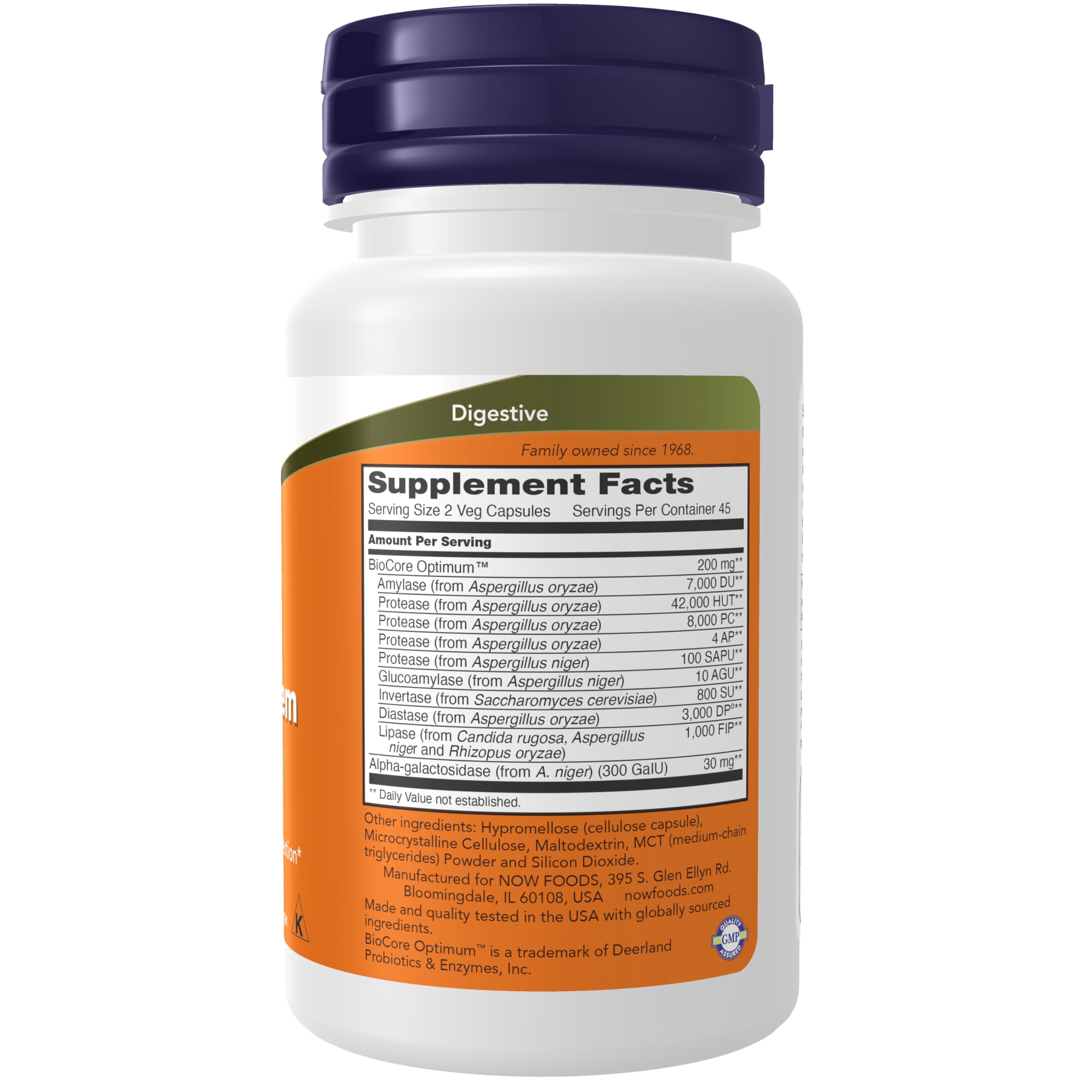 NOW Foods enzymes spectre complet: capsules véganes soutenant une digestion variée