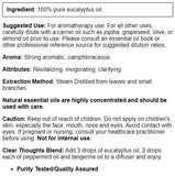 NOW Foods Eucalyptus huile essentielle — usage en diffuseur pour rafraîchir l atmosphère