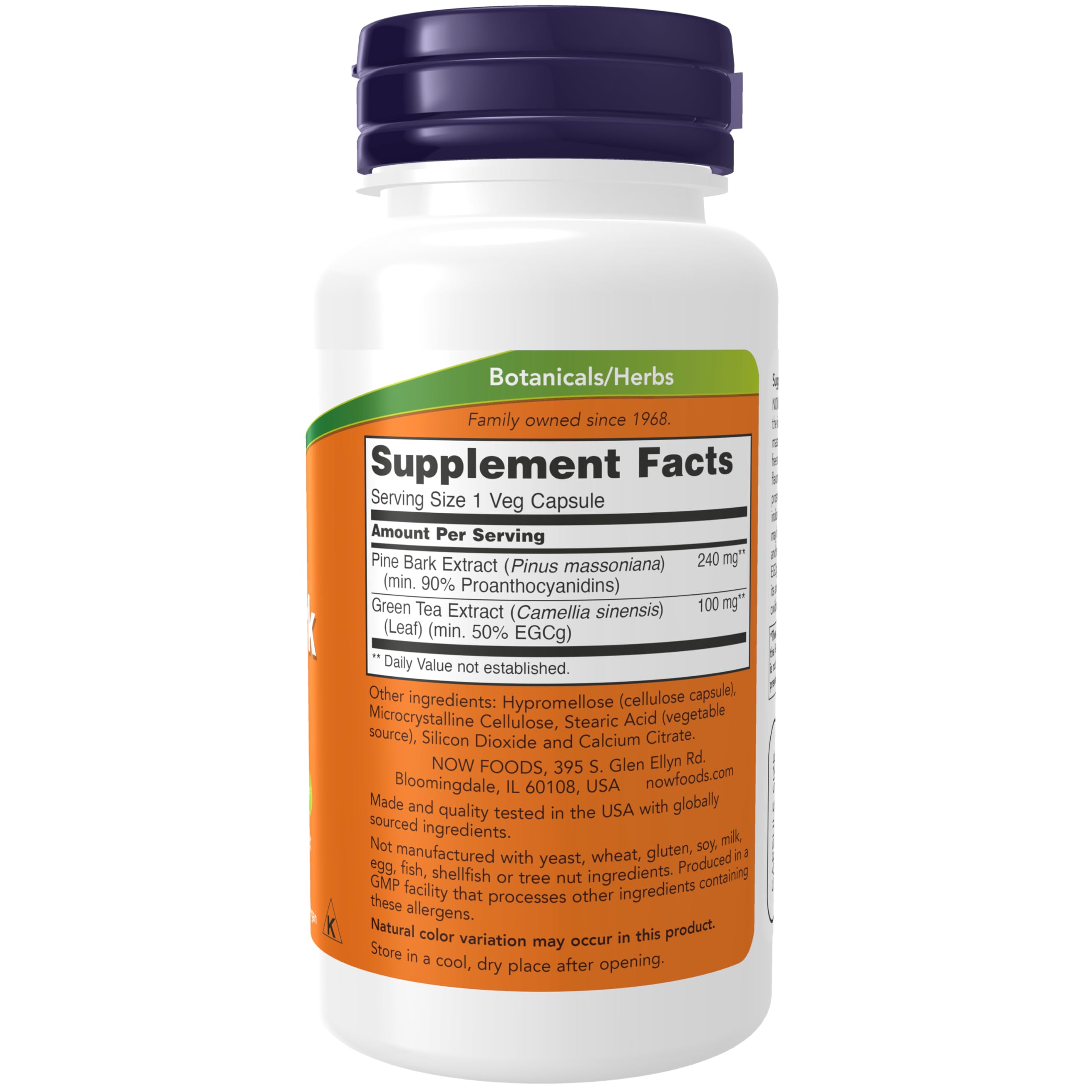 NOW Foods Extrait pin — capsules faciles à avaler pour votre routine santé