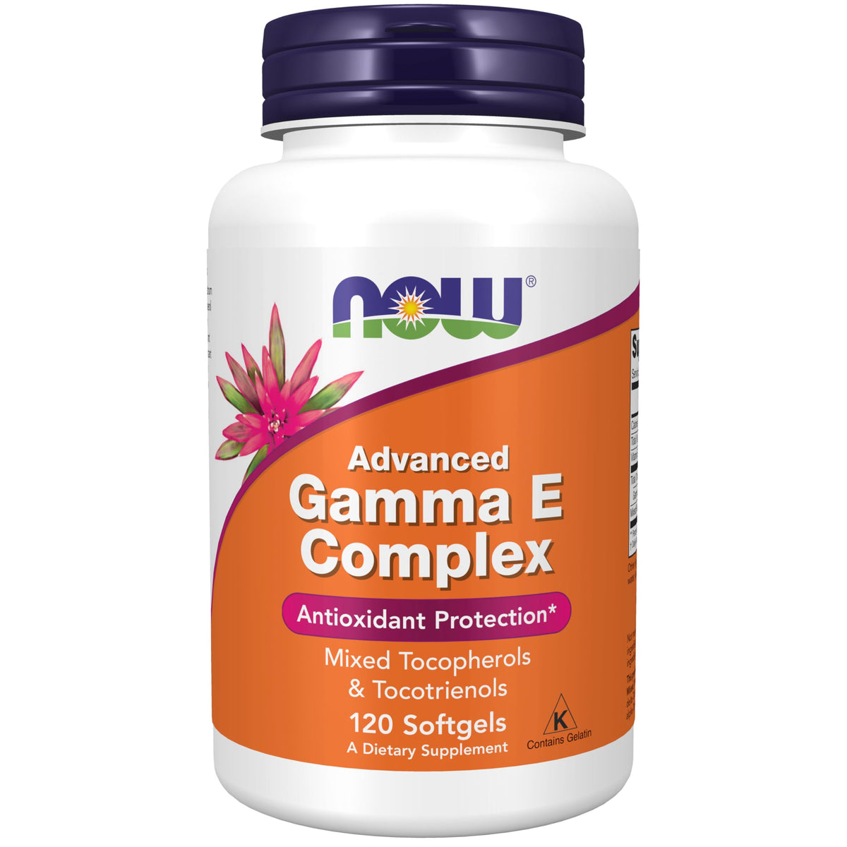 NOW Foods Gamma E Complex – bouteille visible, routine antioxydante potentielle