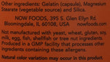 NOW Foods Gingembre Racine 550 mg - Étui: contrôle qualité et traçabilité.
