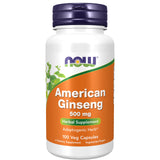 NOW Foods ginseng américain, bouteille du paquet de deux, énergie et vitalité potentielles.