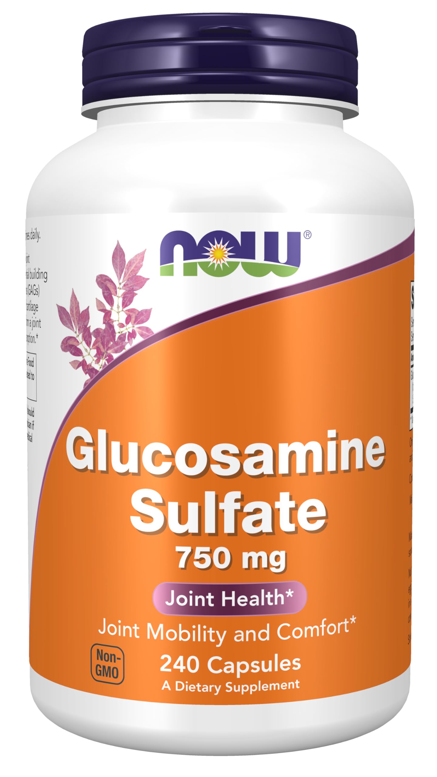 NOW Foods Glucosamine Sulfate 750 mg - bouteille: soutien articulations et mobilité