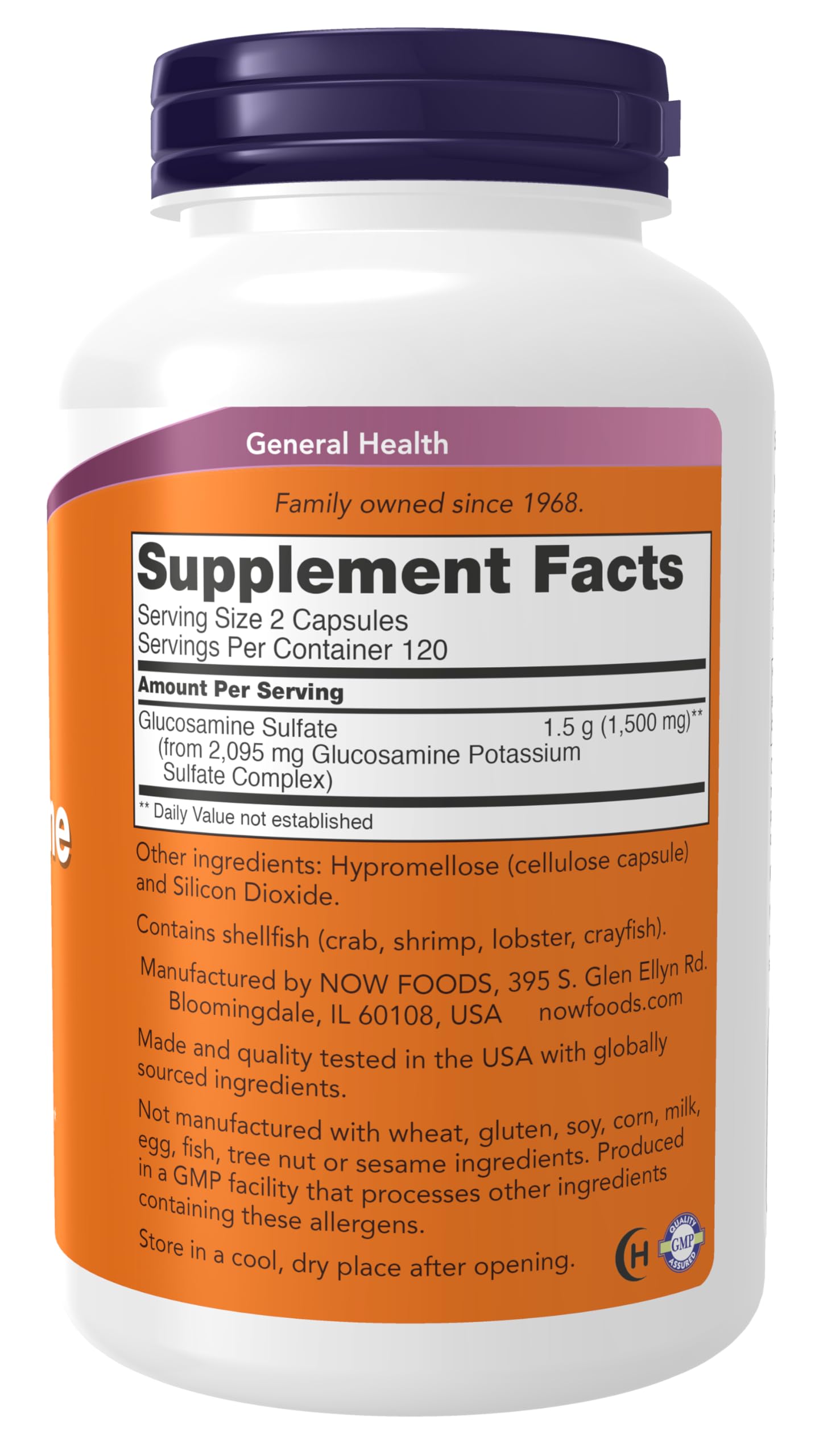 NOW Foods Glucosamine Sulfate capsules: gélules faciles à intégrer à votre routine