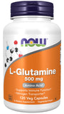 NOW Foods L-Glutamine bouteille végétale, soutien potentiel du transport d'azote