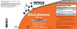 NOW Foods Glutathione 500 mg : formule sans OGM, adaptée à un mode de vie végétarien.