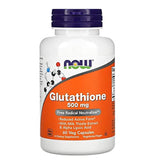 NOW Foods Glutathione emballage clair et compact, pratique à ranger et emporter.
