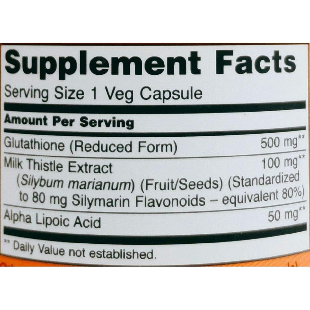 NOW Foods Glutathione flacon esthétique, idéal pour une routine quotidienne discrète.